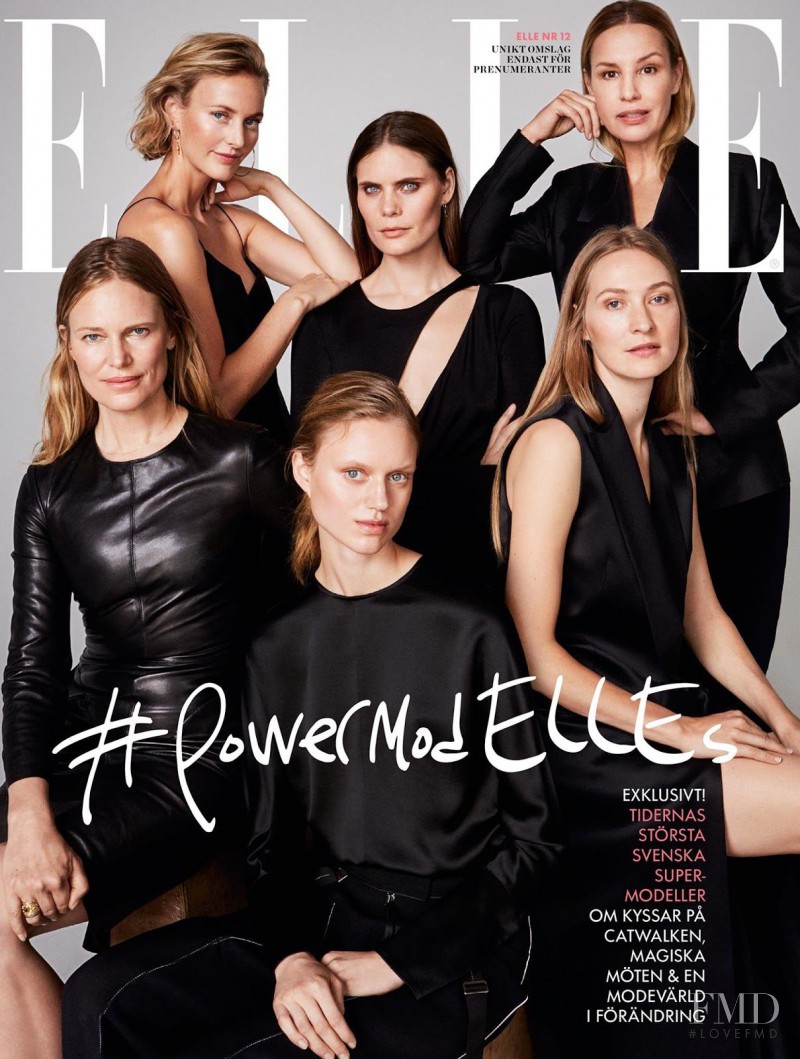 Anate Tanander featured on the Elle Sweden cover from December 2016