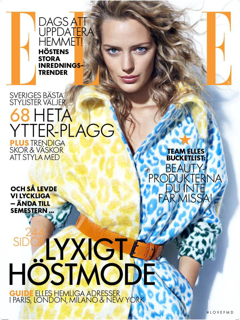 Esther Heesch featured on the Elle Sweden cover from September 2016