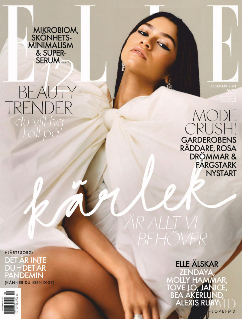  featured on the Elle Sweden cover from February 2021