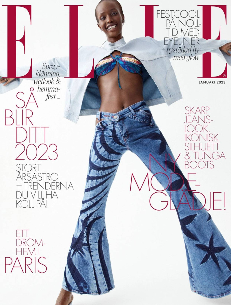 Jimai Hoth Gor featured on the Elle Sweden cover from January 2023