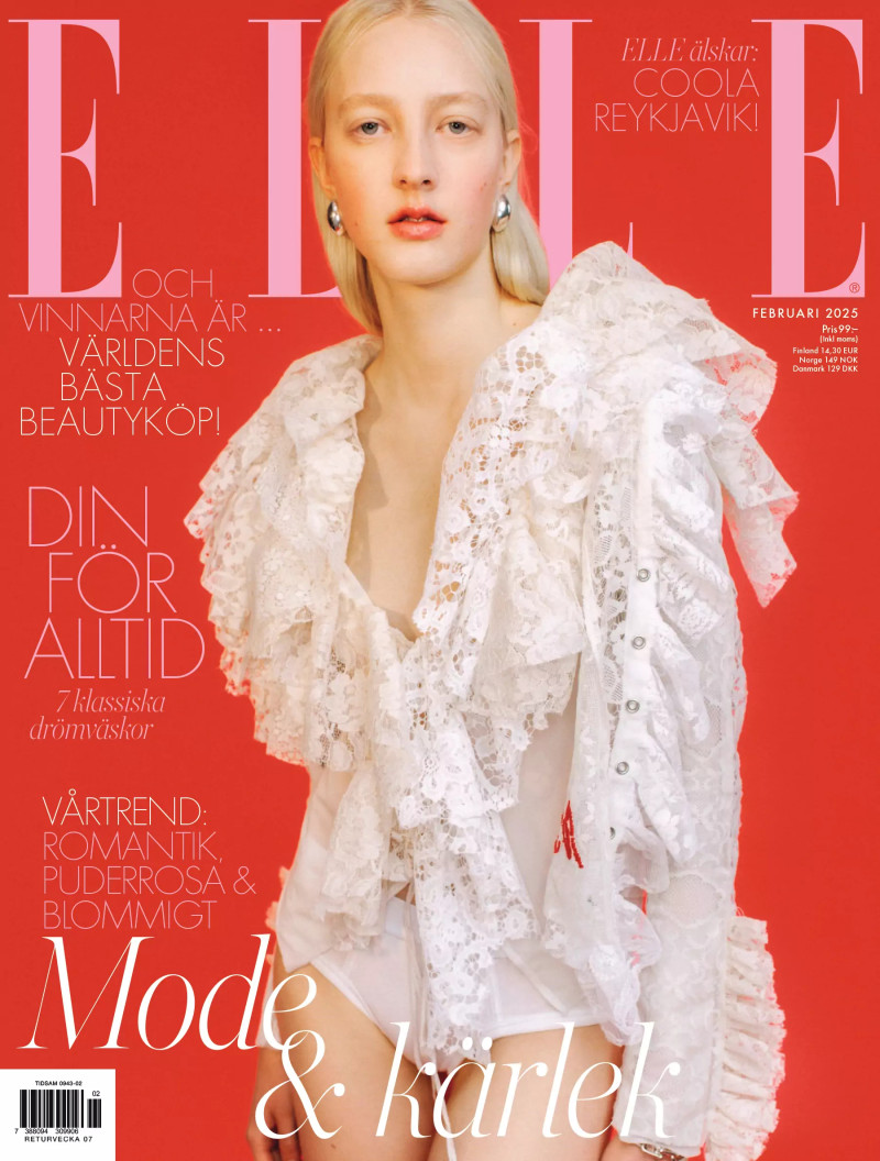 Ebba Bostroem featured on the Elle Sweden cover from February 2025