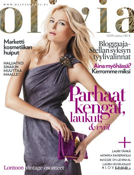 Rosa Korhonen featured on the Olivia cover from October 2009