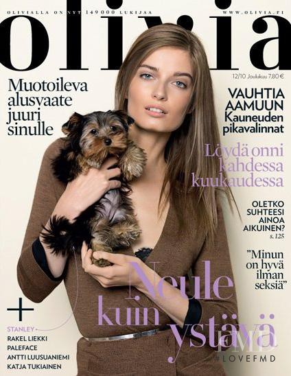 Delfine Keller featured on the Olivia cover from December 2010