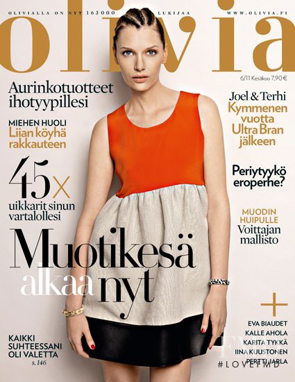 Anna-Maria Haajasalmi featured on the Olivia cover from June 2011
