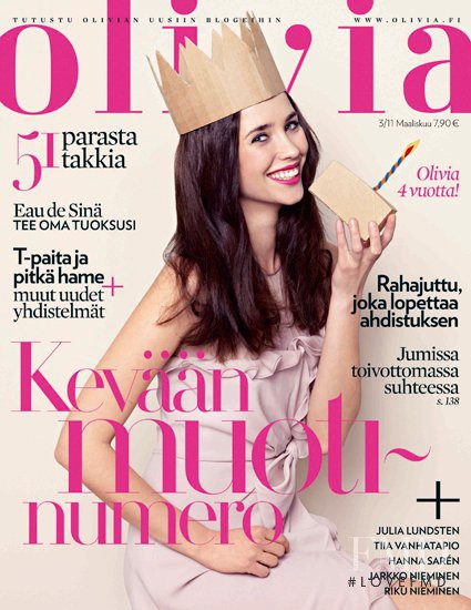 Saori de Vries featured on the Olivia cover from March 2011