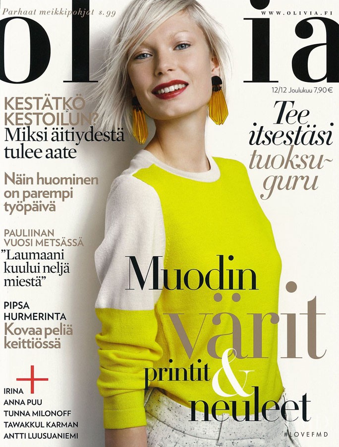 Jenni Jansson featured on the Olivia cover from December 2012