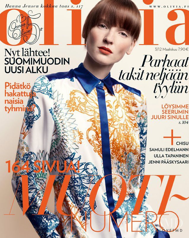 Enel Soeson featured on the Olivia cover from March 2012