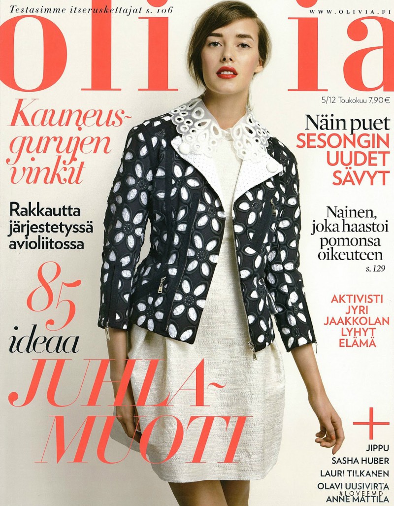 Mia Frilander featured on the Olivia cover from May 2012