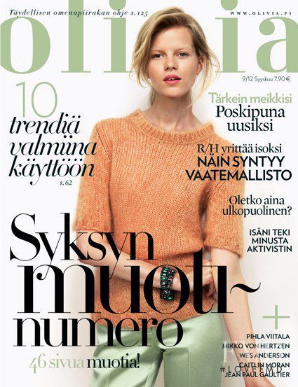 Kadri Vahersalu featured on the Olivia cover from September 2012