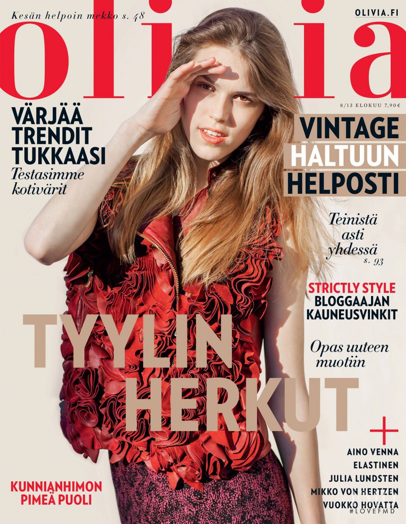 Maty Matusevich featured on the Olivia cover from August 2013