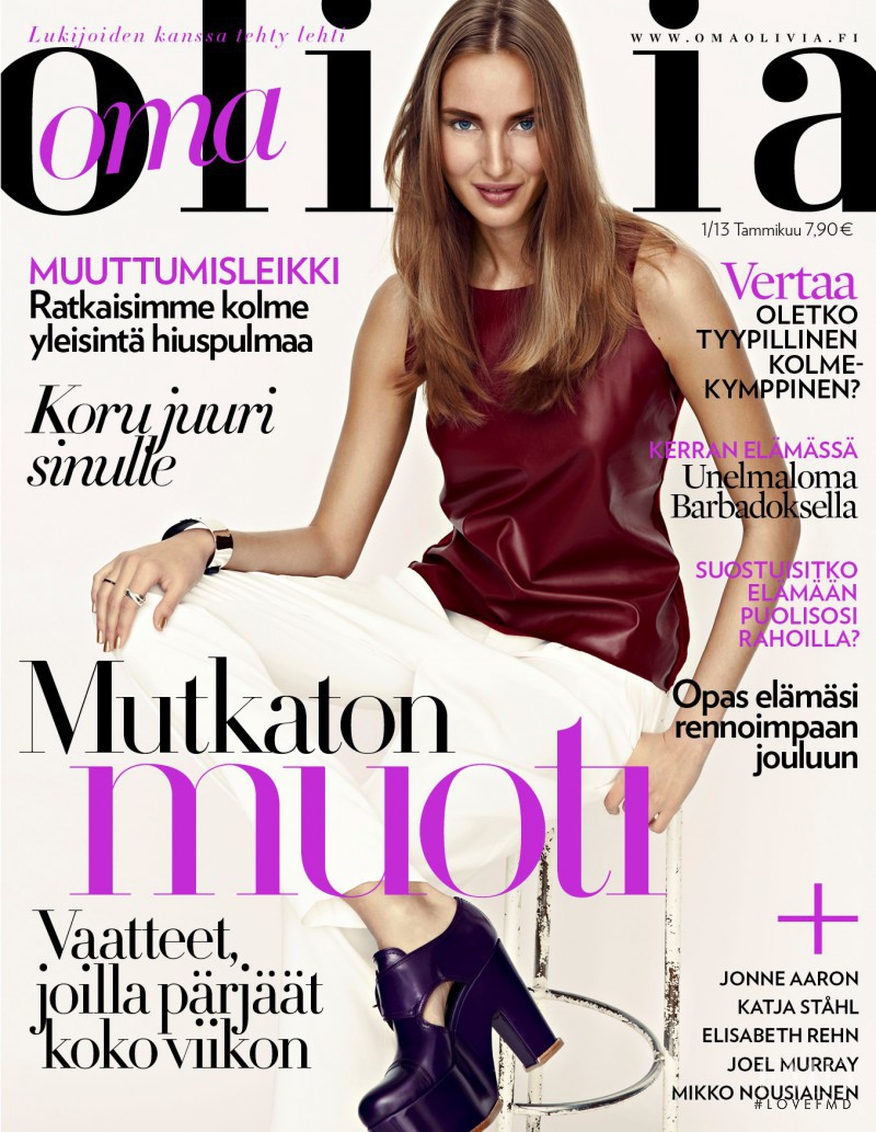 Victoria Vavilova featured on the Olivia cover from January 2013