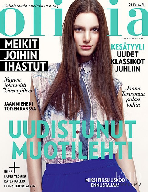 Nadine Stockenhofen featured on the Olivia cover from June 2013