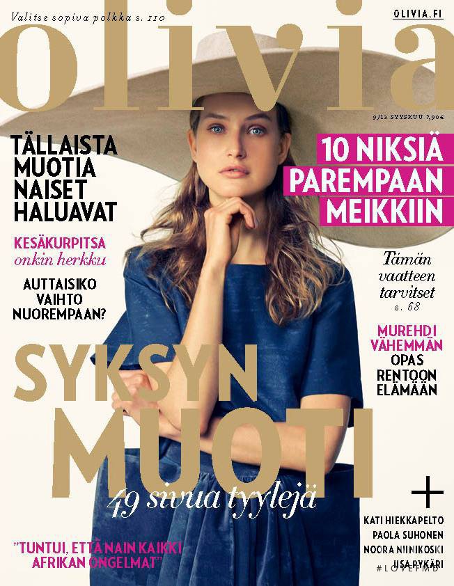 Mariana Idzkowska featured on the Olivia cover from September 2013