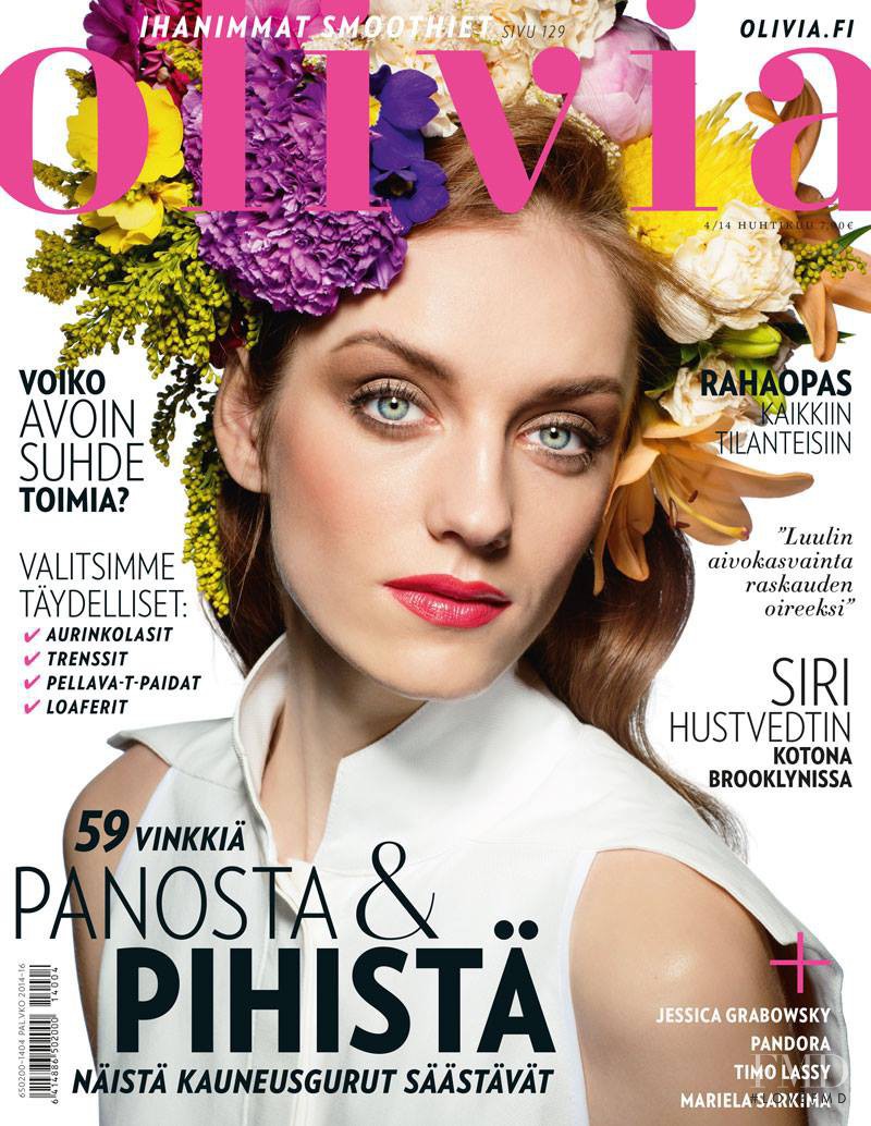 Katja Saurkina featured on the Olivia cover from April 2014