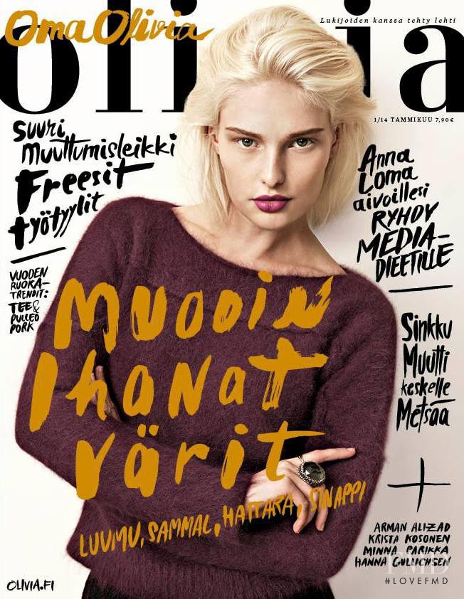 Anna Emilia Saari featured on the Olivia cover from January 2014