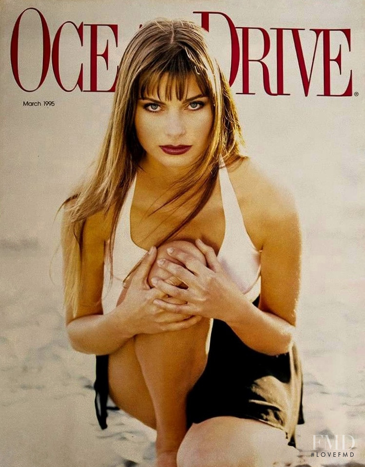 Zora Juranova featured on the Ocean Drive cover from March 1995