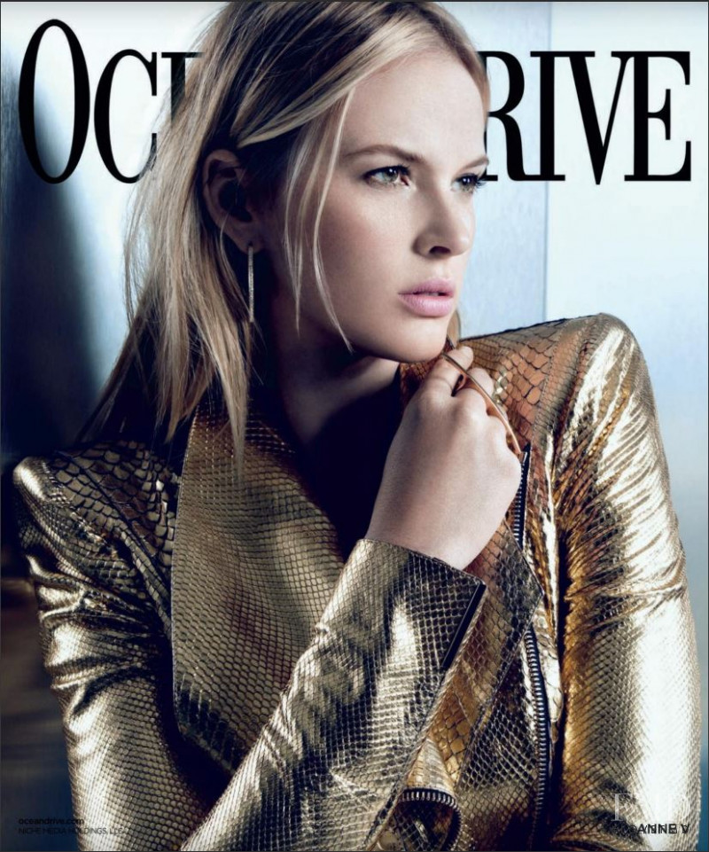 Anne Vyalitsyna featured on the Ocean Drive cover from February 2014