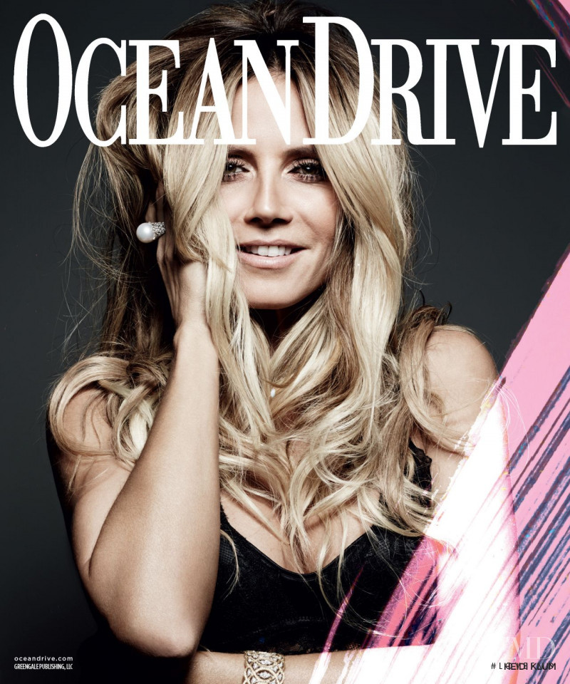 Heidi Klum featured on the Ocean Drive cover from December 2016