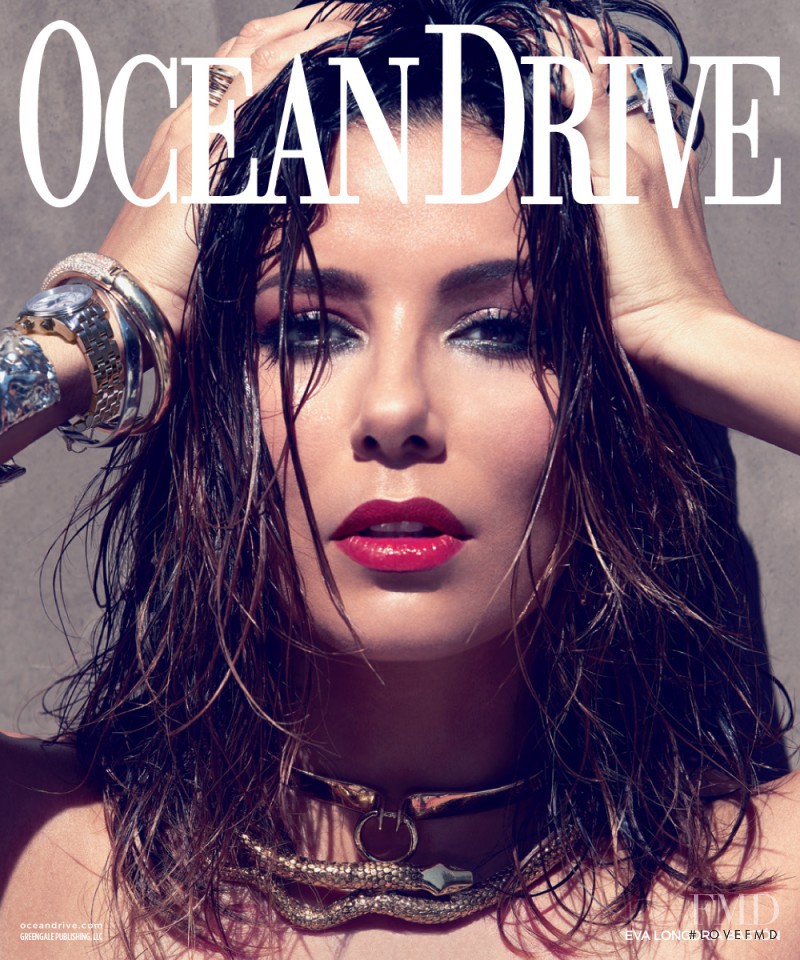 Eva Longoria featured on the Ocean Drive cover from November 2016