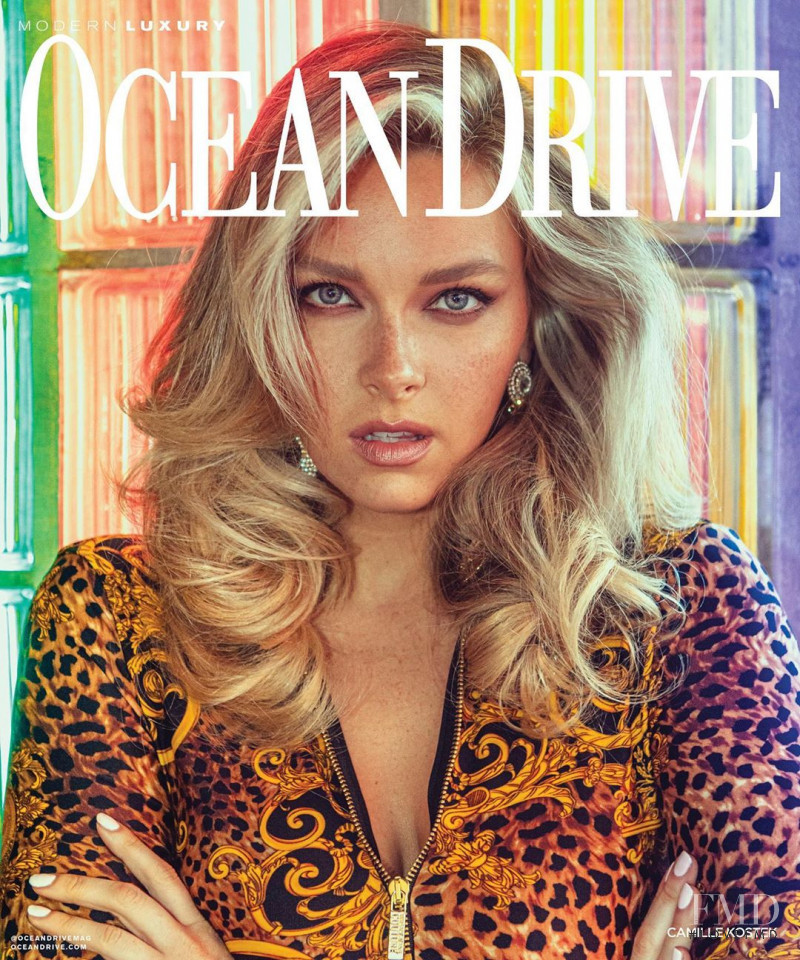 Camille Kostek featured on the Ocean Drive cover from September 2019