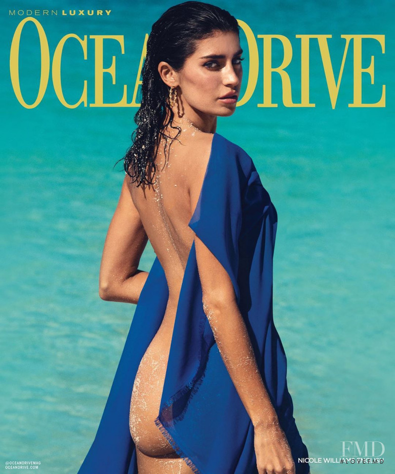 Nicole Williams featured on the Ocean Drive cover from January 2020