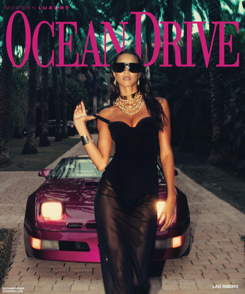 Lais Ribeiro featured on the Ocean Drive cover from February 2024