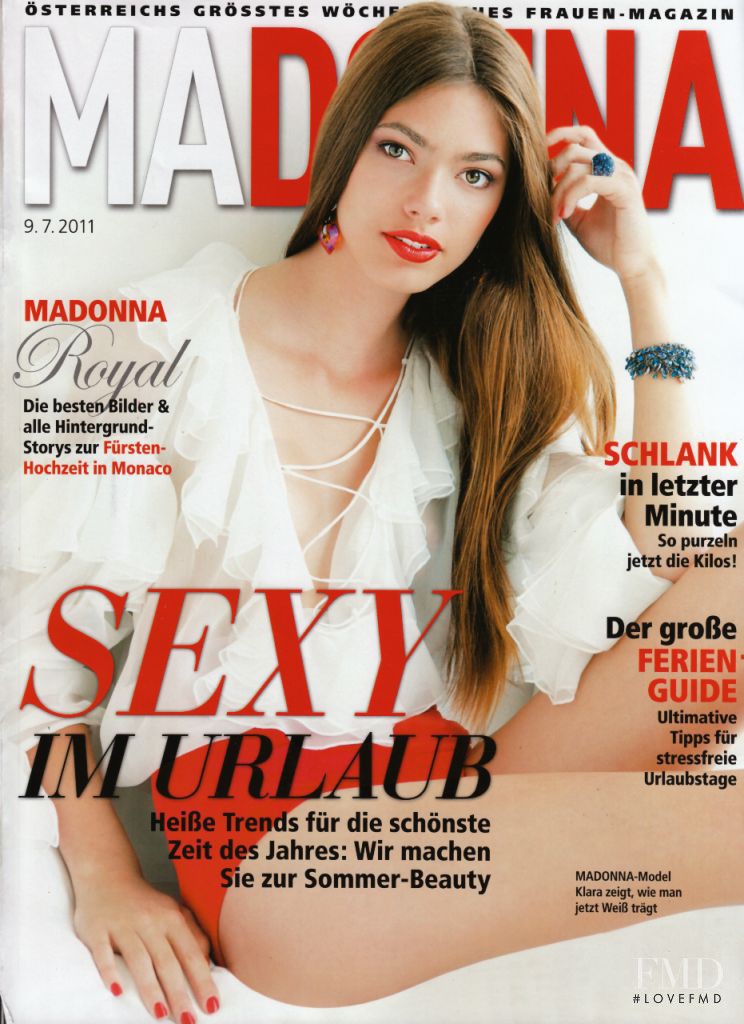 Klara Vrtalova featured on the MADONNA cover from July 2011