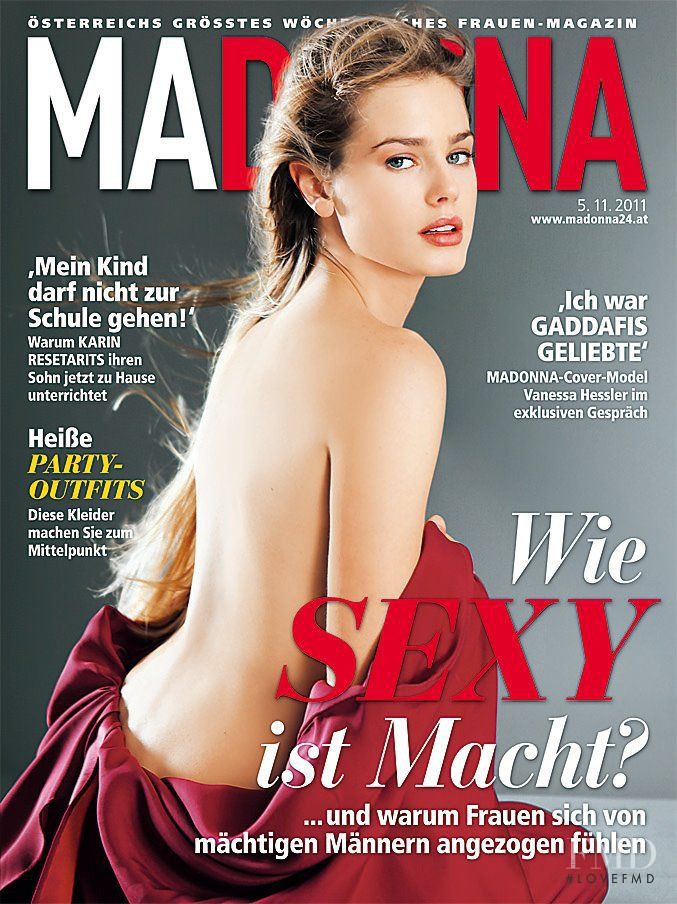 Vanessa Hessler featured on the MADONNA cover from November 2011