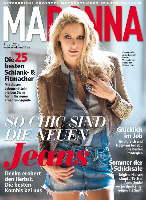 Alina Kastner featured on the MADONNA cover from August 2012