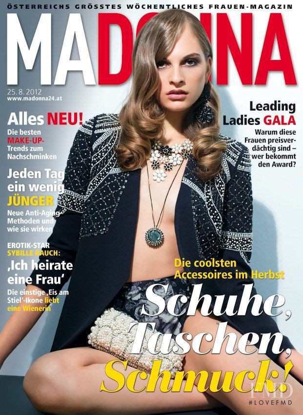 Kristina Nikolic featured on the MADONNA cover from August 2012
