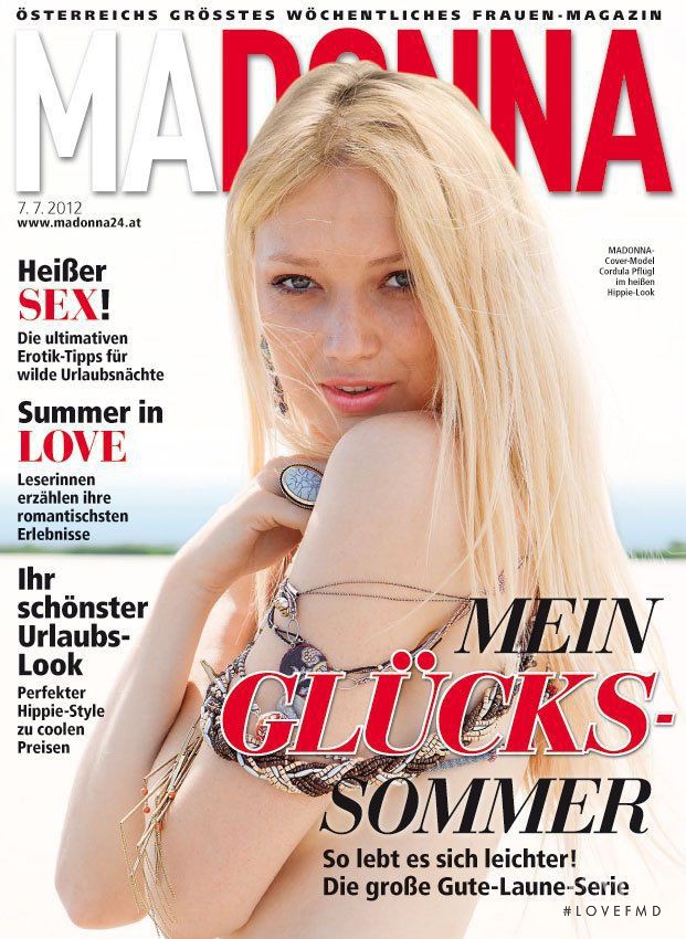 Cordula Pflügl featured on the MADONNA cover from July 2012