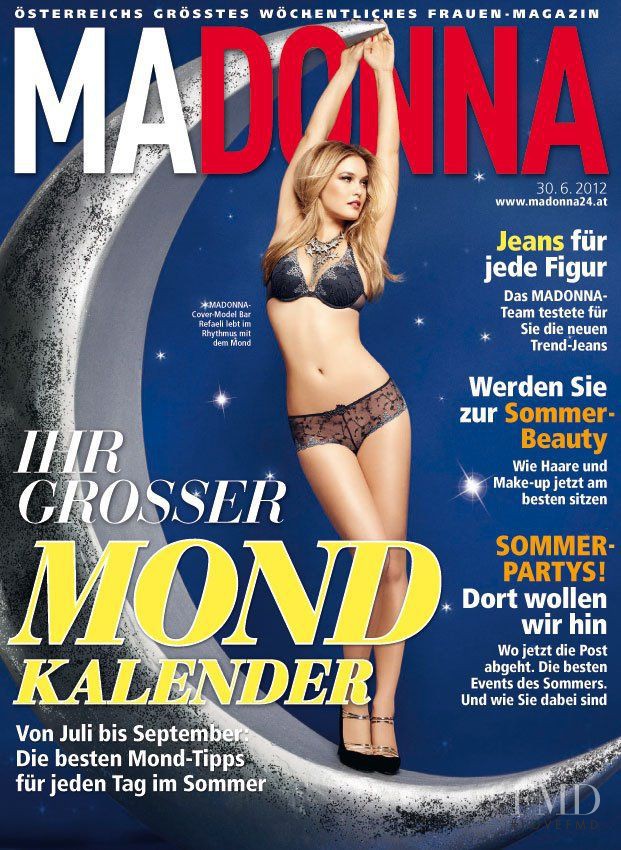 Bar Refaeli featured on the MADONNA cover from June 2012