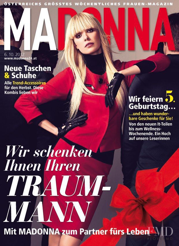 Dewi Driegen featured on the MADONNA cover from October 2012