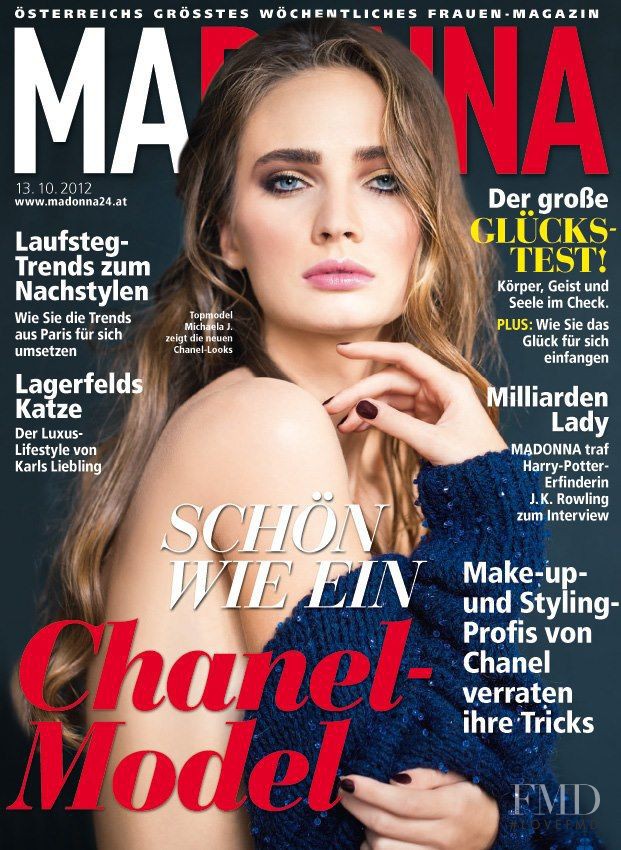 Michaela J. featured on the MADONNA cover from October 2012