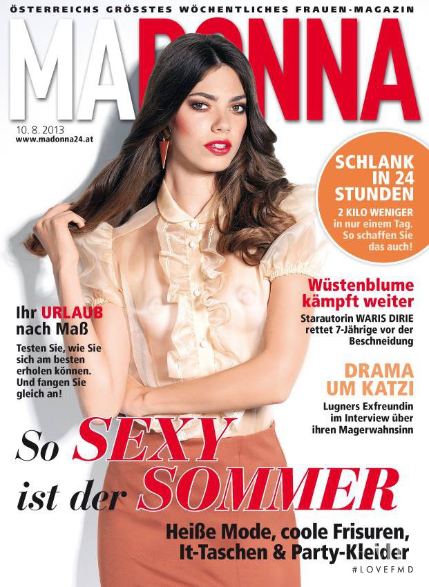 Klara V featured on the MADONNA cover from August 2013