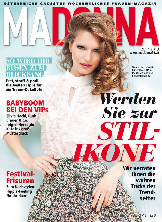 Silvia featured on the MADONNA cover from July 2013