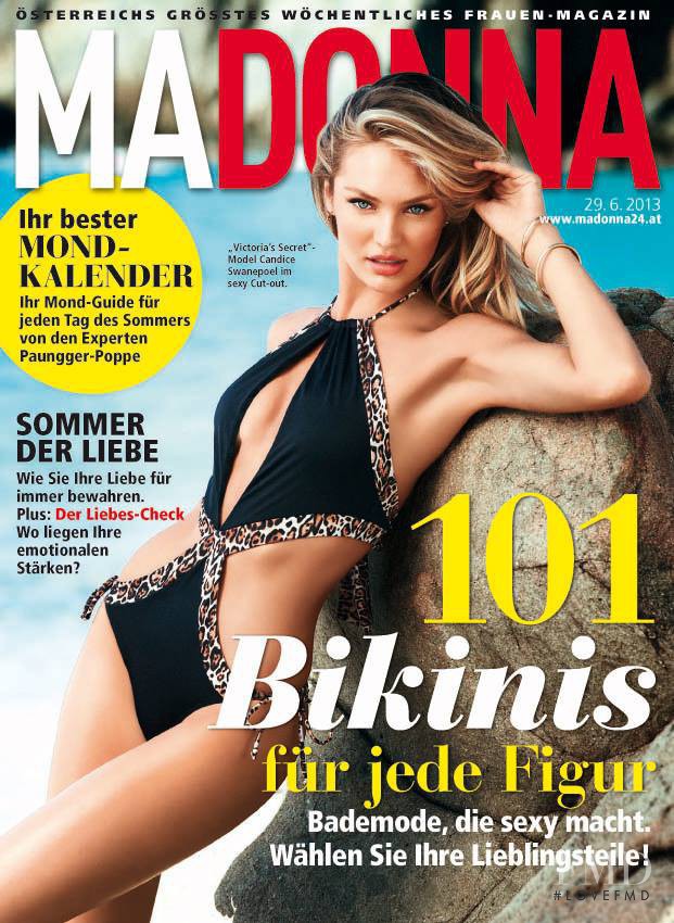 Candice Swanepoel featured on the MADONNA cover from June 2013