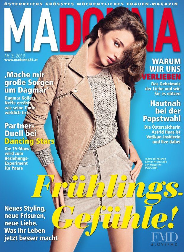Miranda Kerr featured on the MADONNA cover from March 2013