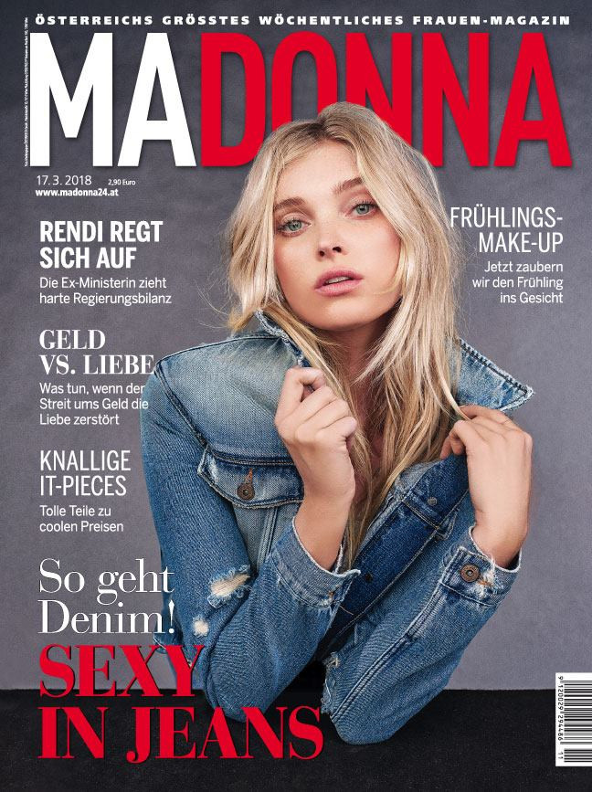 Elsa Hosk featured on the MADONNA cover from March 2018