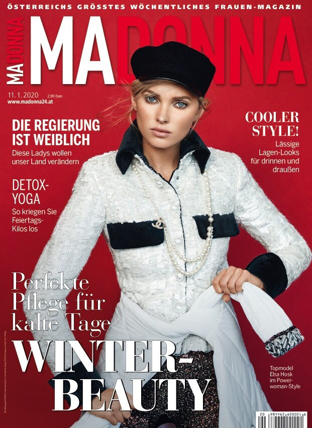 Elsa Hosk featured on the MADONNA cover from January 2020