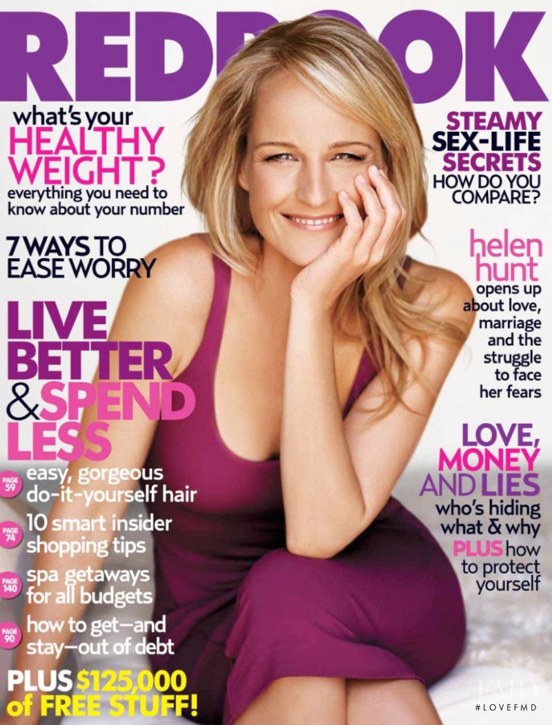 Helen Hunt featured on the Redbook cover from November 2005