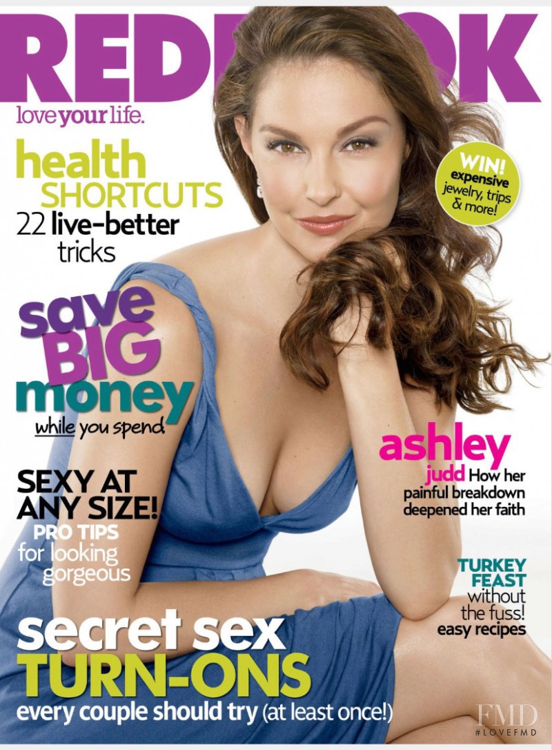 Ashley Judd featured on the Redbook cover from November 2007
