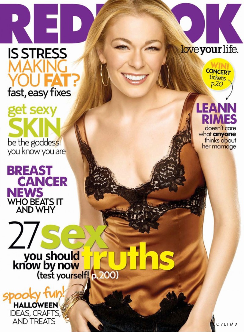 Leann Rimes featured on the Redbook cover from October 2007