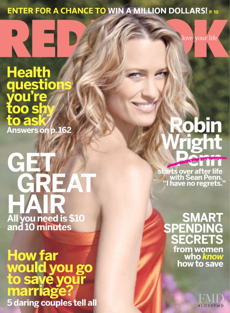 Robin Wright Penn featured on the Redbook cover from November 2009
