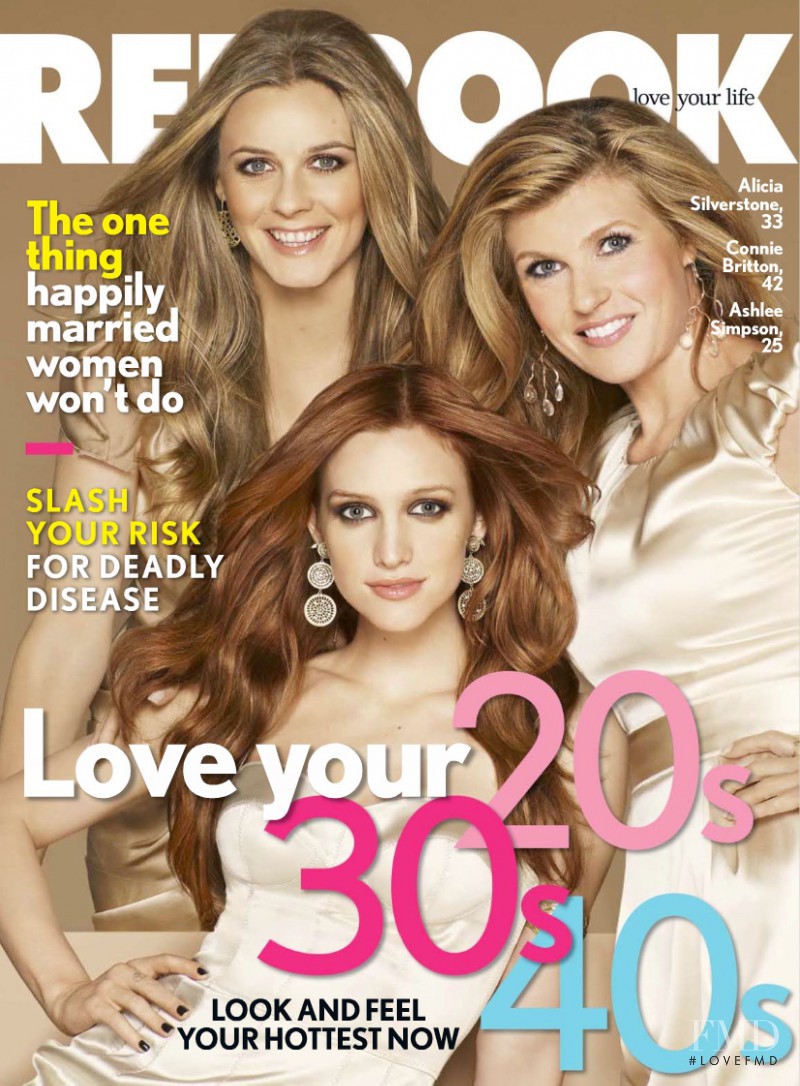 Alicia Silverstone, Connie Britton, Ashlee Simpson featured on the Redbook cover from October 2009