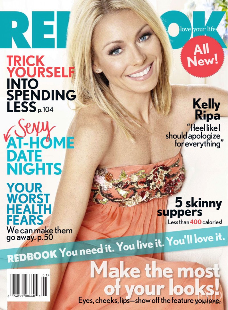 Kelly Ripa featured on the Redbook cover from January 2010