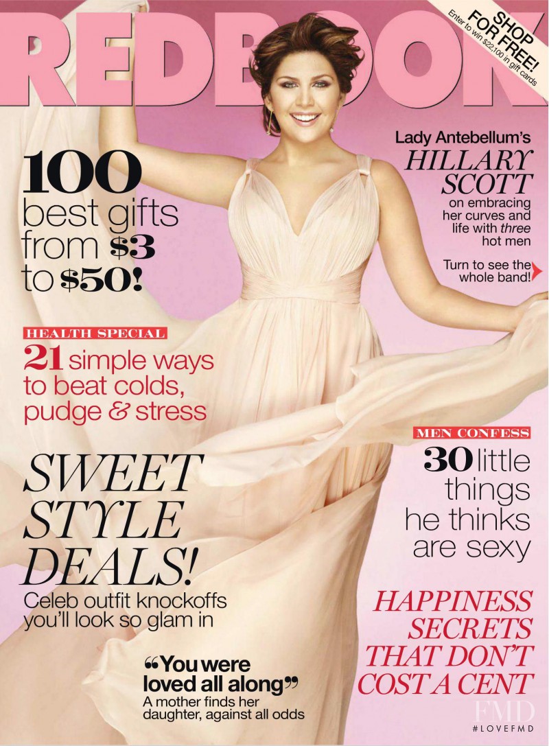 Hillary Scott featured on the Redbook cover from December 2011