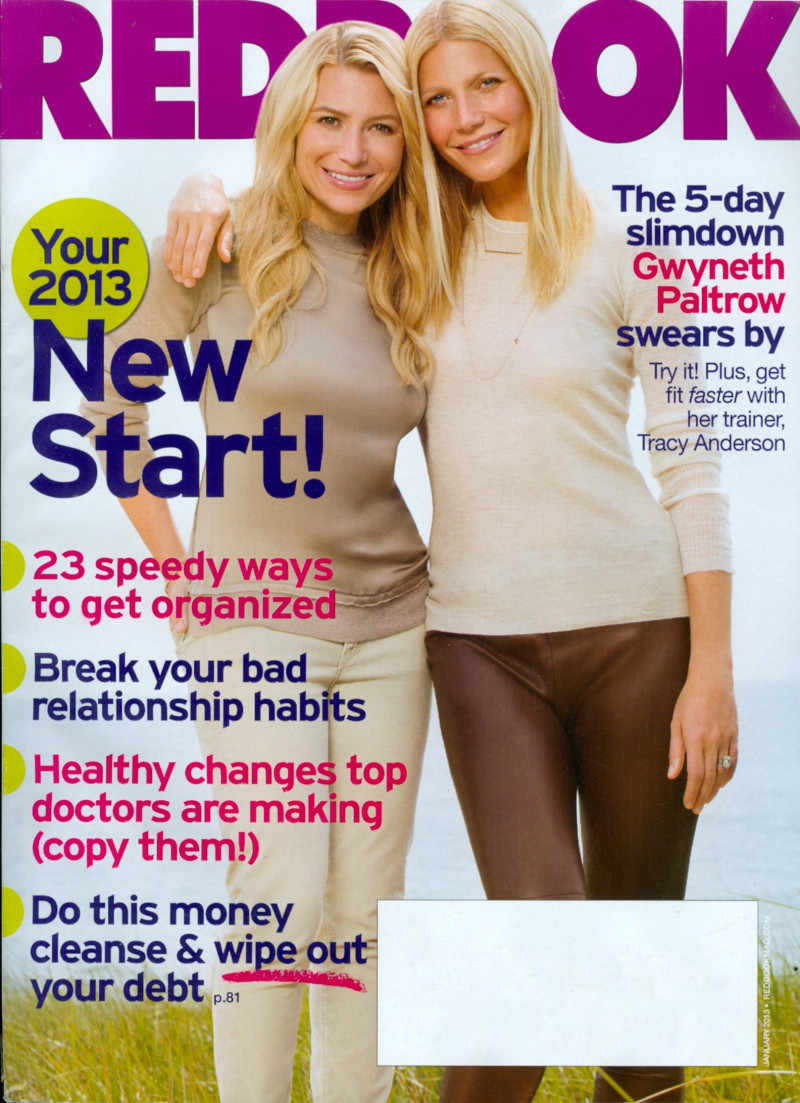 Gwyneth Paltrow featured on the Redbook cover from January 2013