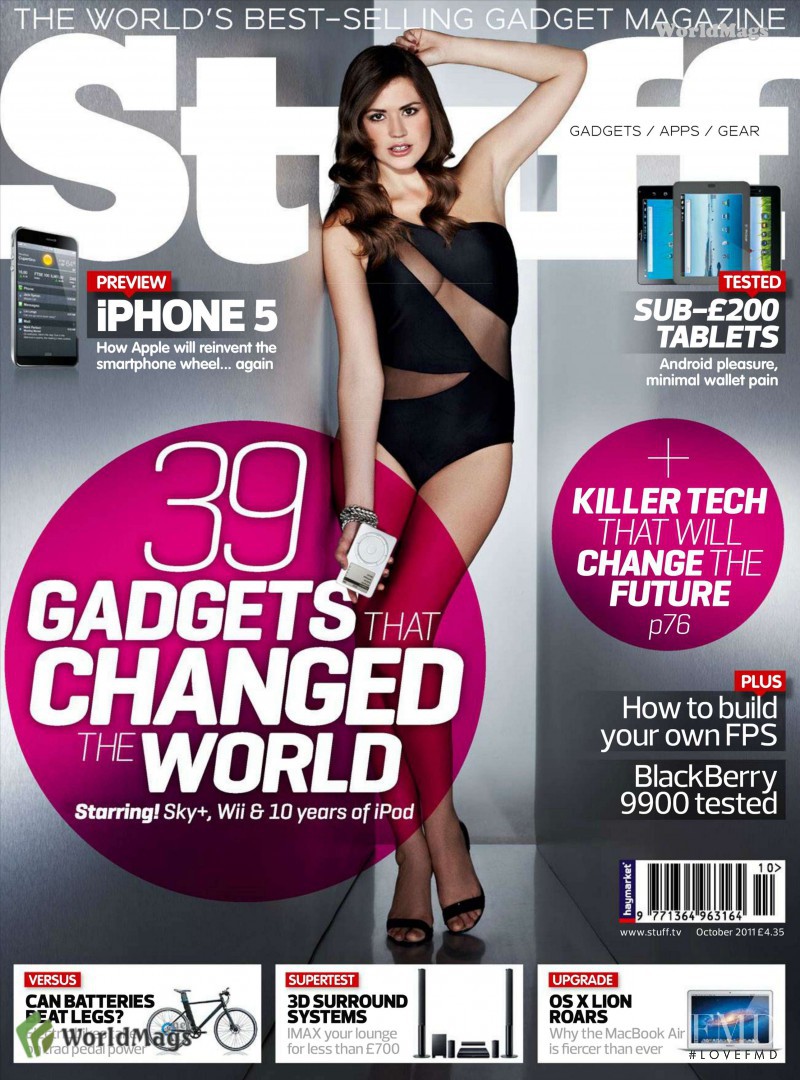 Sophie Porley featured on the Stuff UK cover from October 2011