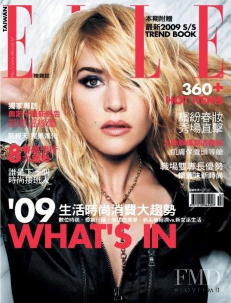 Kate Winslet featured on the Elle Taiwan cover from March 2009